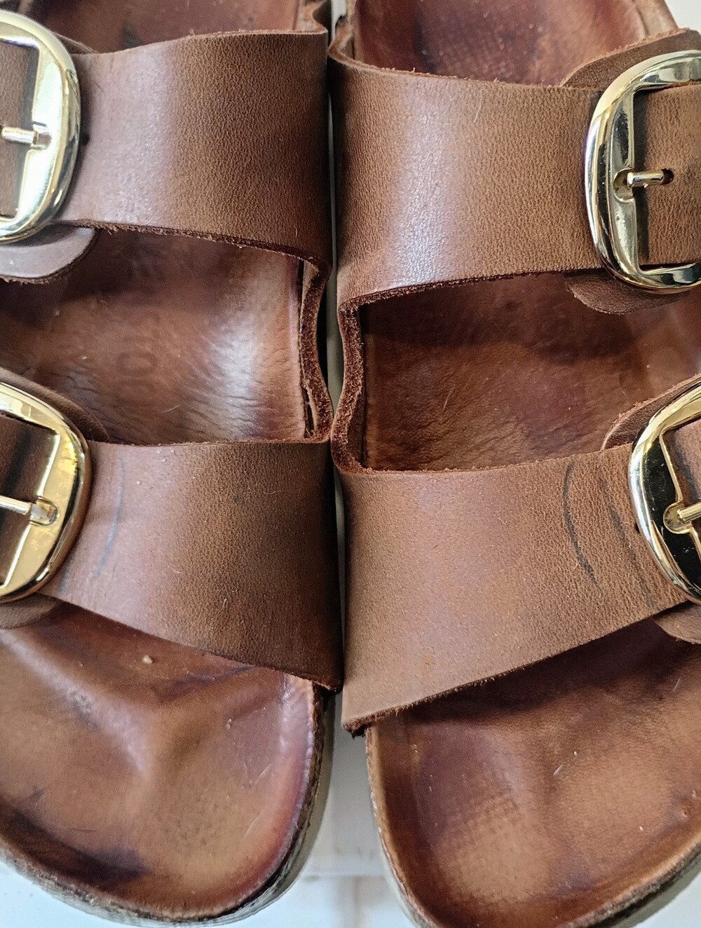 Birkenstock Arizona Big Buckle Slide Sandals in Cognac EU39 - Picture 7 of 7